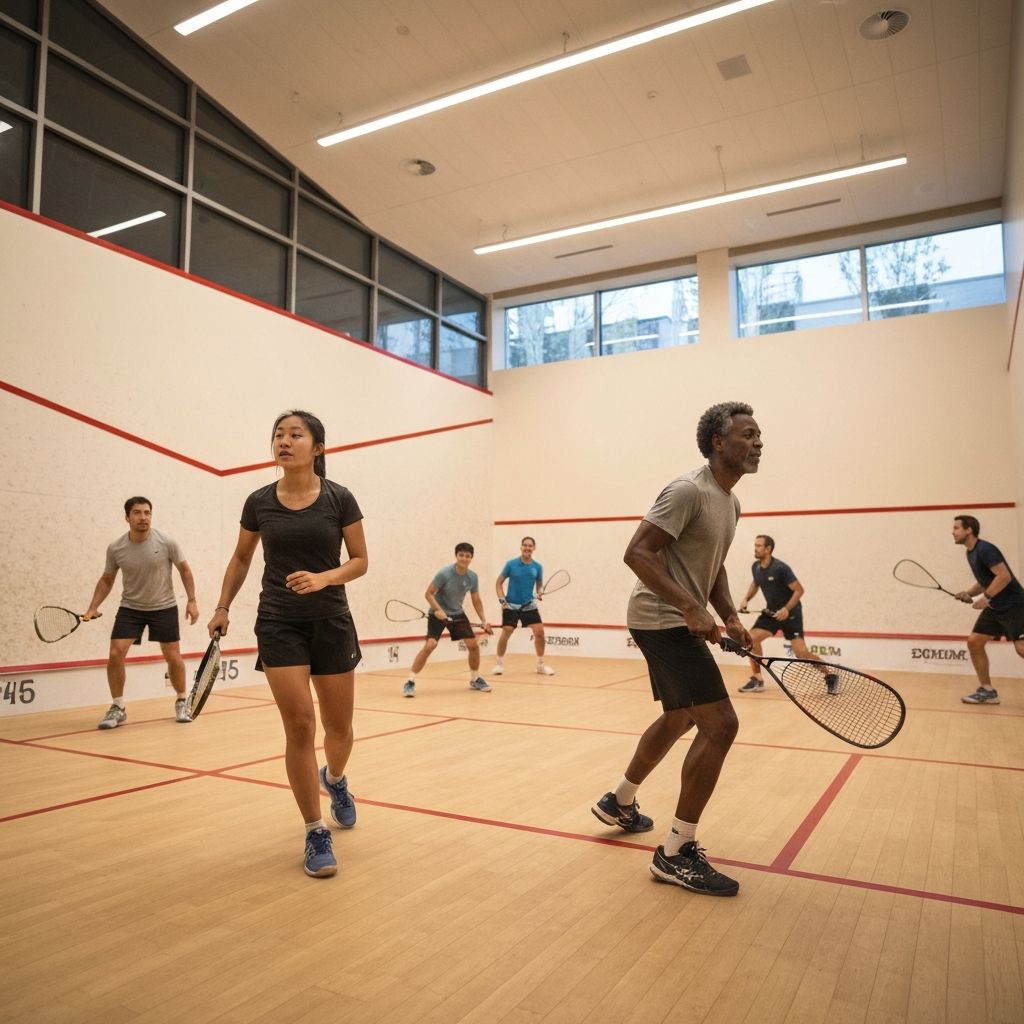 Squash community and players